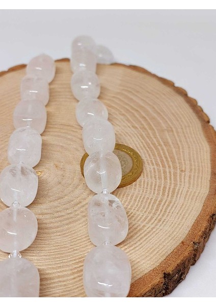 Çeyrek Dizi (9cm Uzunluğundadır!) Kristal Kuvars Taşı Şekilli Çeyrek Dizi (44575) modelleri