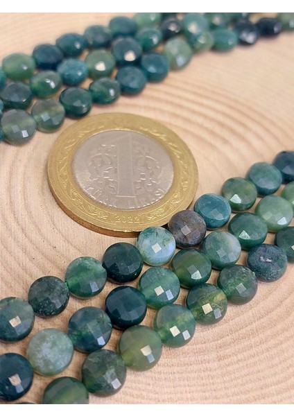 Çeyrek Dizi (9cm Uzunluğundadır!) Akik Taşı Yassı Faset Kesim Çeyrek Dizi 6X4MM (42835) modelleri