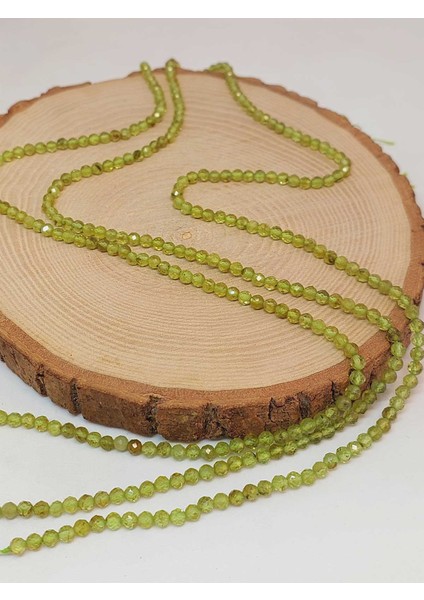 Çeyrek Dizi (9cm Uzunluğundadır!) Peridot (Zebercet) Taşı Çeyrek Dizi 3.5mm (45946) fırsatları