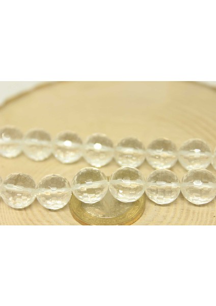 Çeyrek Dizi (9cm Uzunluğundadır!) Kristal Kuvars Taşı Faset Kesim Çeyrek Dizi 12MM modelleri