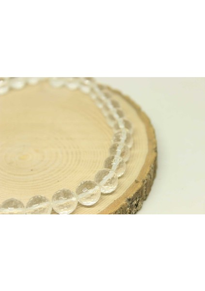 Çeyrek Dizi (9cm Uzunluğundadır!) Kristal Kuvars Taşı Faset Kesim Çeyrek Dizi 12MM indirimleri