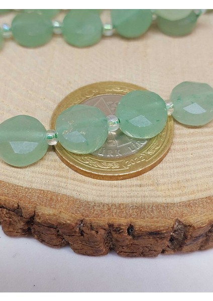 Çeyrek Dizi (9cm Uzunluğundadır!) Aventurin Taşı 5.5x9.5mm Çeyrek Dizi (49904) modelleri