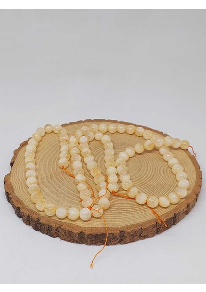 Çeyrek Dizi (9cm Uzunluğundadır!) Sitrin Taşı Çeyrek Dizi Buzlu Renkler 8.5mm (51406) modelleri