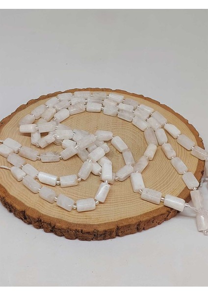 Çeyrek Dizi (9cm Uzunluğundadır!) Ay Taşı 7X12MM Çeyrek Dizi (49914) fırsatları