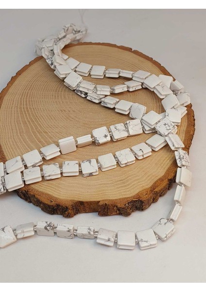 Çeyrek Dizi (9cm Uzunluğundadır!) Havlit Taşı Yandan Oyuklu Kare Kesim 10X10MM Çeyrek Dizi (49570) fırsatları