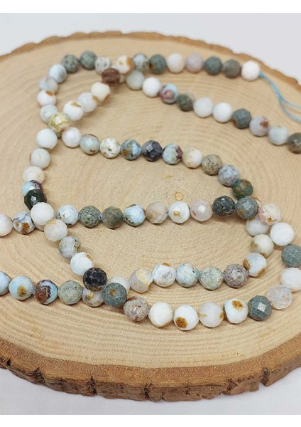 Çeyrek Dizi (9cm Uzunluğundadır!) Larimar Taşı Faset Kesim Çeyrek Dizi 7mm (52794) fırsatları