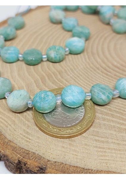 Çeyrek Dizi (9cm Uzunluğundadır!) Amazonit Taşı 5.5*9.5mm Çeyrek Dizi (51484) fırsatları