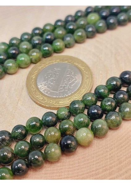 Çeyrek Dizi (9cm Uzunluğundadır!) Diopsit Taşı Çeyrek Dizi 5.5mm (49248) modelleri