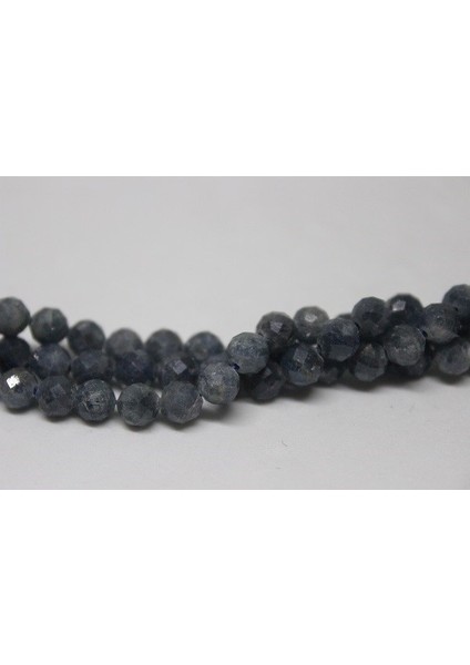 Çeyrek Dizi (9cm Uzunluğundadır!) Safir Taşı Faset Kesim Çeyrek Dizi 5-5.5mm Aralığı