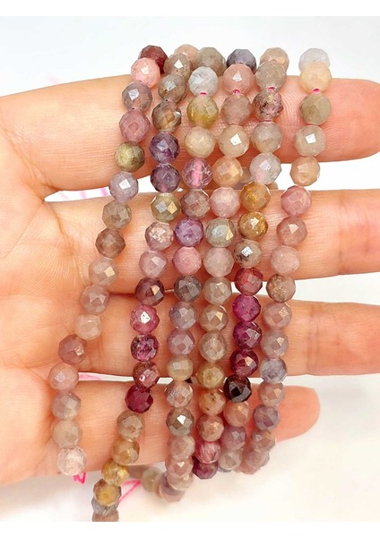 Çeyrek Dizi (9cm Uzunluğundadır!) Safir Taşı Faset Kesim Çeyrek Dizi 5mm (45500)