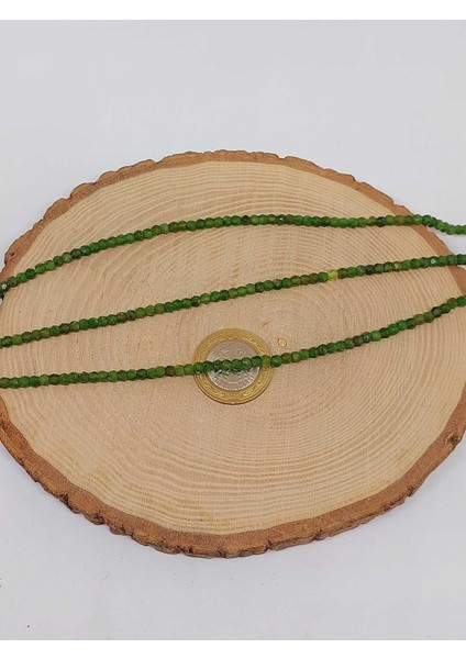 Çeyrek Dizi (9cm Uzunluğundadır!) Diopsit Taşı Çeyrek Dizi 3*3.5mm (51222) modelleri