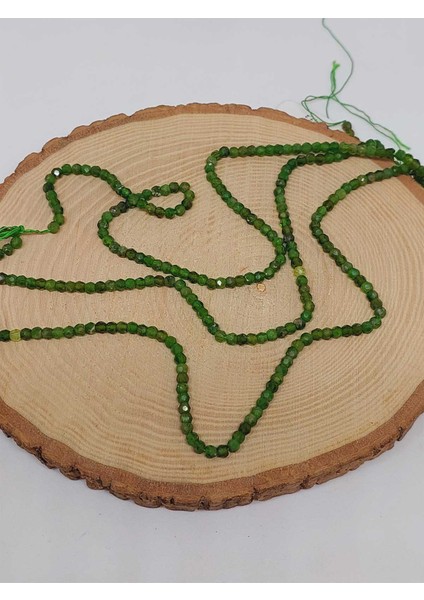 Çeyrek Dizi (9cm Uzunluğundadır!) Diopsit Taşı Çeyrek Dizi 3*3.5mm (51222) indirimleri