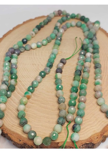 Çeyrek Dizi (9cm Uzunluğundadır!) Zümrüt Taşı Faset Kesim 6mm Çeyrek Dizi (45916) fırsatları