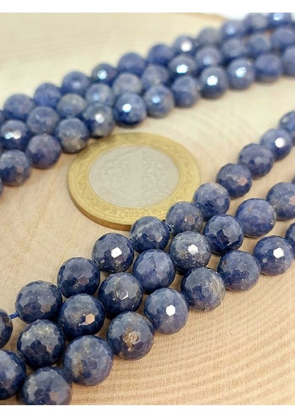 Çeyrek Dizi (9cm Uzunluğundadır!) Safir Taşı Faset Kesim Çeyrek Dizi 7mm (45508) modelleri