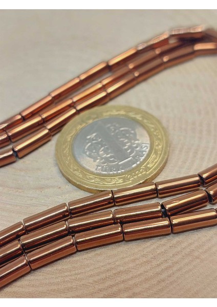 Çeyrek Dizi (9cm Uzunluğundadır!) Hematit Taşı Çeyrek Dizi 3*9mm (49616) modelleri