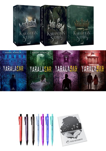 Karanlığın Şehri 1-2-3 - Yaralasar 1-2-3-4 + Kalem + Not Defteri