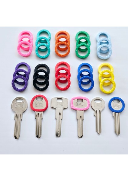 30X Silikon Anahtar Başlığı Esnek Elastik Başlık Karışık Renk fiyatları