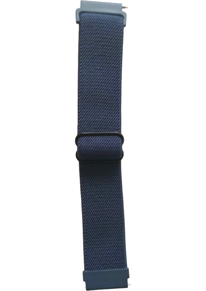 22 mm Universal Örgü Tokalı Bant Kordon Akıllı Pimli Koyu Mavi