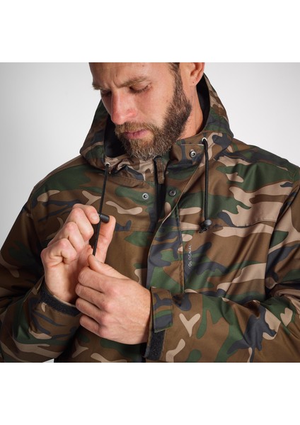 Solognac Erkek Kamuflaj Su Geçirmez Kışlık Mont -10 °C - Avcılık ve Doğa Gözlemi - 100 indirimleri