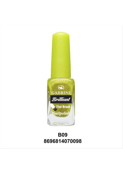 Brilliant Flat Brush Oje (Simli Oje)