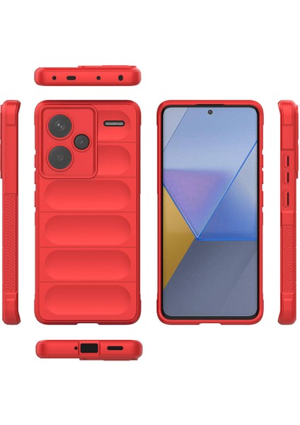 Xiaomi Redmi Note 13 Pro Plus 5g Kılıf Esnek Tpu Oyuklu Arka Yüzey Tasarımlı Silikon Kapak (Etnik) modelleri