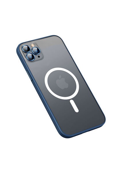 iPhone 11 Pro Max Kılıf Magsafe Özellikli Şık Mokka Wireless Kapak