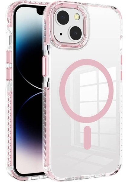 iPhone 13 Kılıf Magsafe Şarj Özellikli Airbagli Takılabilir Askı Aparatlı Nana Kapak