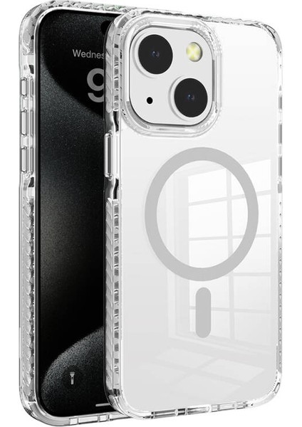 iPhone 15 Kılıf Magsafe Şarj Özellikli Airbagli Takılabilir Askı Aparatlı Nana Kapak