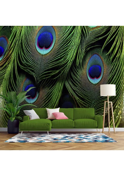 Tavus Kuşu Tüyü Desenli