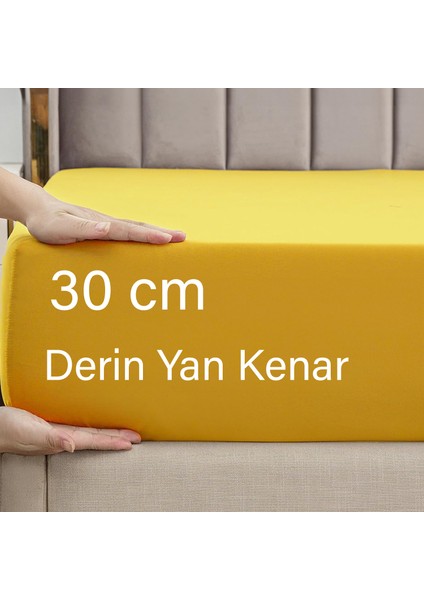 | Ranforce | Pamuklu Çift Kişilik Sarı Lastikli Çarşaf | 14 Renk | Fıtted | 140X200 modelleri
