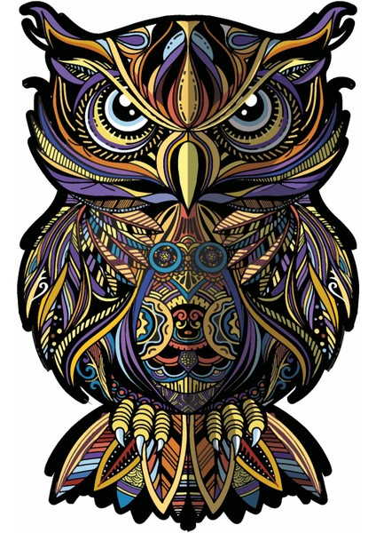 Baykuş Araba Oto Motosiklet Karavan Sticker 00430