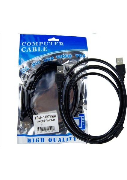 Iru 1002MM 2.0 USB Kablo 2 mt ;class