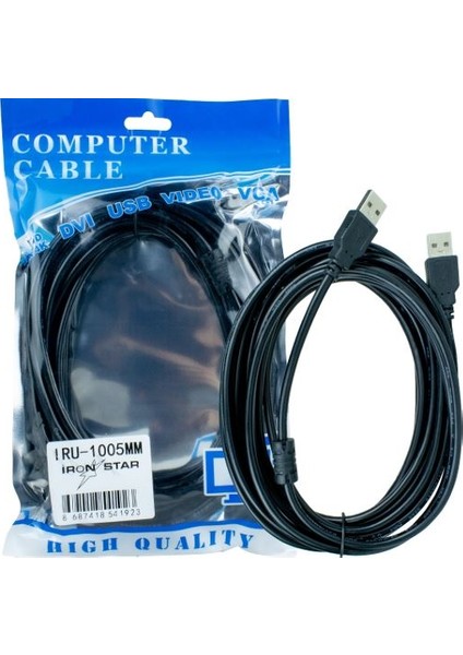 Iru 1005MM 2.0 USB Kablo 5 mt ;class
