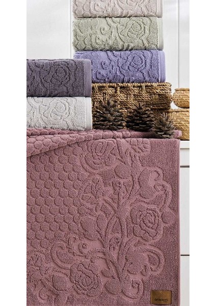 (6.Lı Set) Avangard Seri Çeyizlik Jakarlı 50 x 90 cm . Bukle Dokulu El, Yüz Havlusu