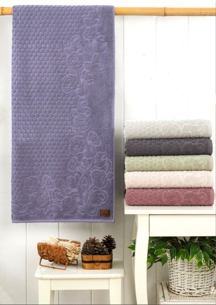(6.Lı Set) Avangard Seri Çeyizlik Jakarlı 50 x 90 cm . Bukle Dokulu El, Yüz Havlusu