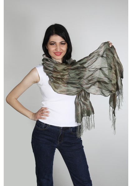 Yeşil Saten Ipek Şal fiyatları