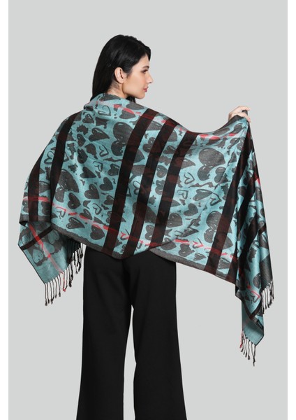 Yeşil %100 Pashmina Şal