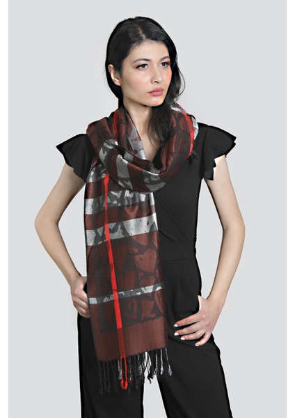 Turkuaz Kahve %100 Pashmina Şal modelleri
