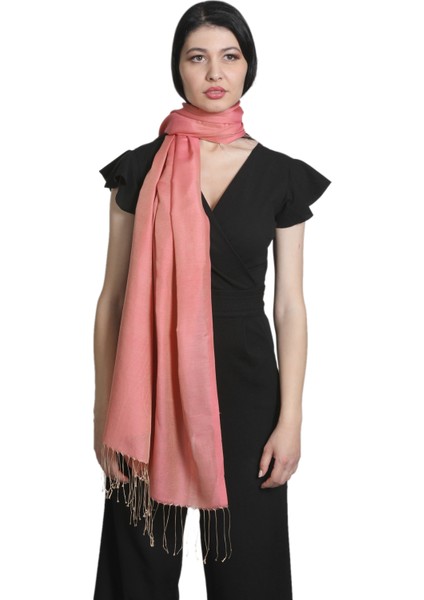 Pudra Saten Ipek Şal