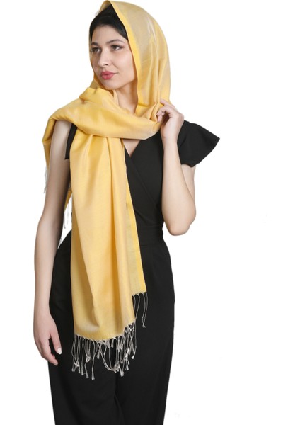 Sarı Saten Ipek Şal fiyatları