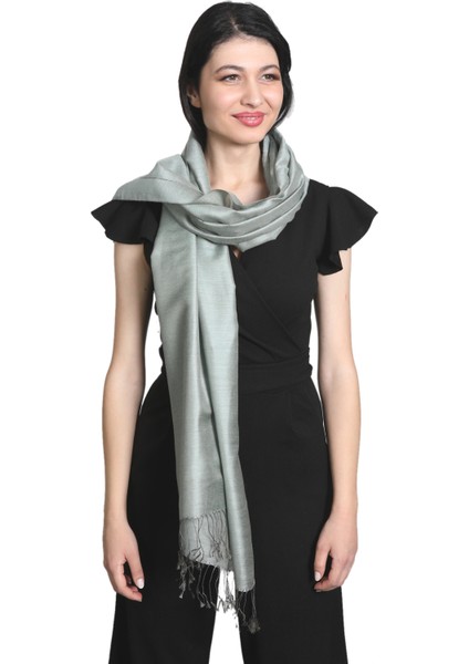 Füme Saten Ipek Şal