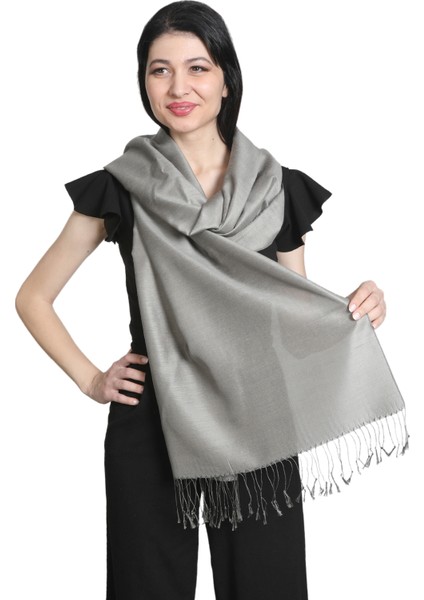 Füme Saten Ipek Şal fırsatları