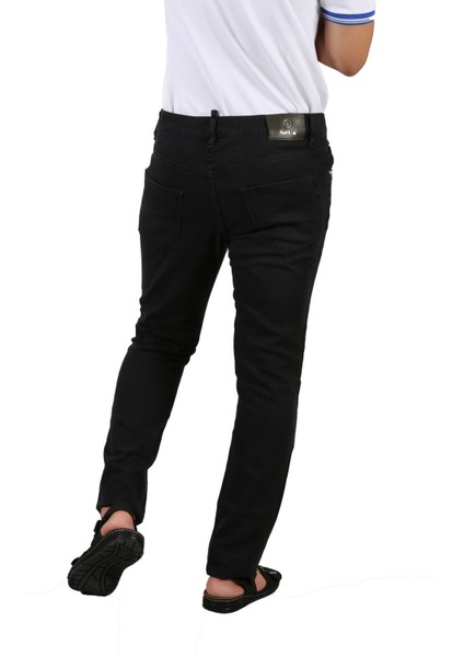 SS24 5 Cep Slim Fit Düğ. Denim Pant
