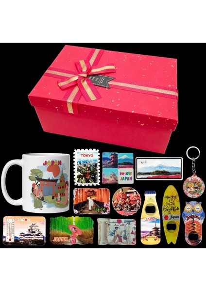 Japonya Hediye Kutusu 10 Parça Kupa Magnet Anahtarlık Kutu fiyatları