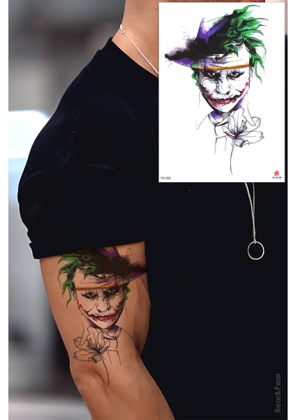 BP Tattoo Joker Büyük Boy Geçici Dövme