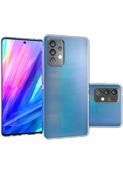 Samsung Galaxy A52 Kılıf Süper Silikon Kapak - Renksiz