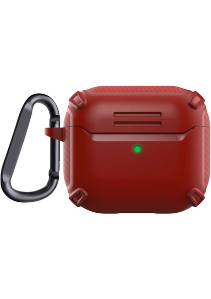 Air Pods 3. Nesil Kılıf Zore Airbag 26 Silikon-Kırmızı