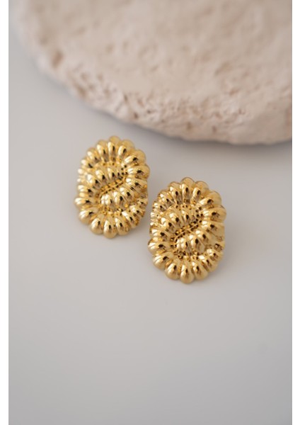 Vintage Gold Çelik Küpe modelleri