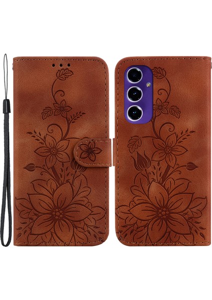 Samsung Galaxy S24 Fe Pu Deri Cüzdan Telefon Kılıfı (Yurt Dışından)