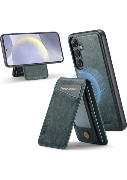 Samsung Galaxy S24 Pu+Tpu Telefon Kılıfı Magsafe Şarjıyla Uyumlu (Yurt Dışından)